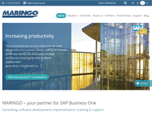 Tablet Screenshot of maringo-usa.com